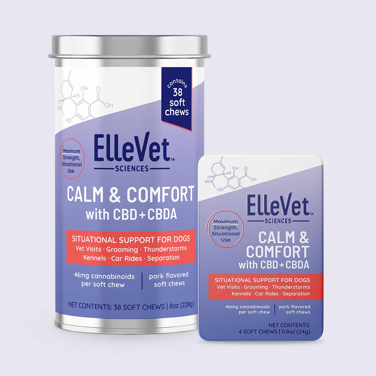 ElleVet Calm and Comfort CBD Chews for Dogs